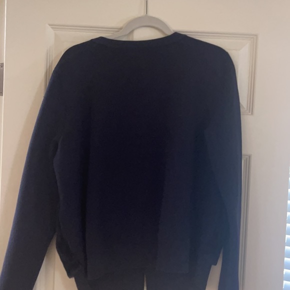 Navy ( faux) fur front jacket - Picture 3 of 3